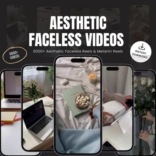 6000+ Aesthetic Faceless Video Reels + Story MRR & PLR resell