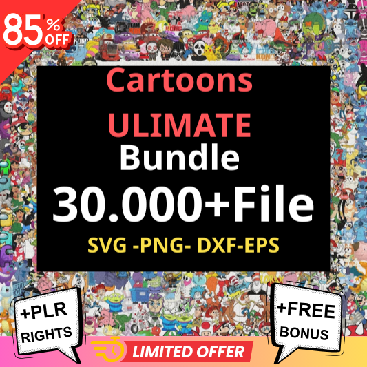 30.000 + Cartoon Bundle Files